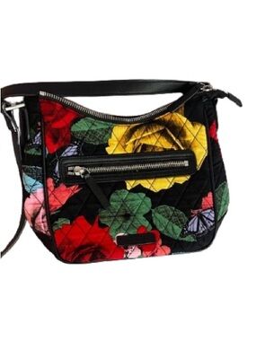 Vera Bradley Mini Vivian Crossbody Havana Rose